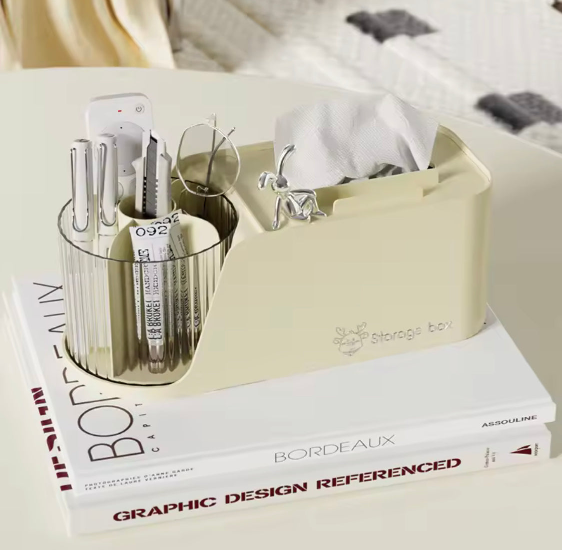 Multifunctional Rotating Pen Holder With Tissue Box, Creative Phone Holder With Tissue Dispenser, Desktop storage box Multifunctional Rotating Pen Holder With Tissue Box, Creative Phone Holder With Tissue Dispenser, Desktop storage box